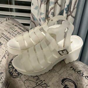 Aldo women  as transparent sandals